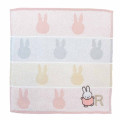 Japan Miffy Jacquard Towel Handkerchief - Alphabet R / Silhouette - 1