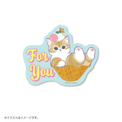 Japan Mofusand Vinyl Sticker - Cat / Ice Cream Nyan For You