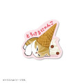 Japan Mofusand Vinyl Sticker - Cat / Ice Cream Nyan Melting - 1