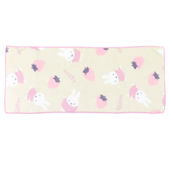 Japan Miffy Quick Dry Face Towel - Strawberry Pink & Beige