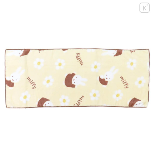 Japan Miffy Quick Dry Face Towel - Flower Light Yellow - 1