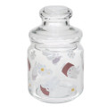 Japan Miffy Jar Glass Storage Container - Miffy / Flower - 1