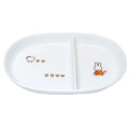 Japan Miffy Porcelain Divided Plate - White / Chicken - 1