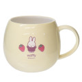 Japan Miffy Porcelain Mug - Miffy / Strawberry Light Yellow - 1