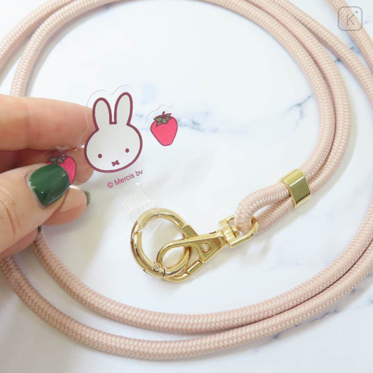 Japan Miffy Multi Ring Plus with Shoulder Strap - Miffy / Strawberry Pink - 3