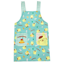 Japan Sanrio Children's Apron H130cm - Pompompurin / Green