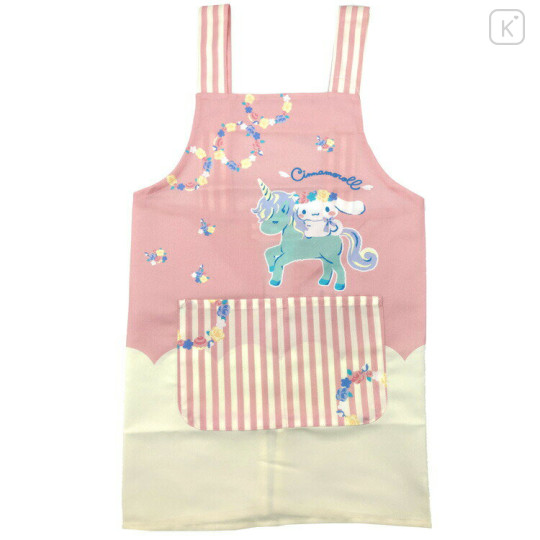 Japan Sanrio Children's Apron H130cm - Cinnamoroll / Unicorn Pink - 1