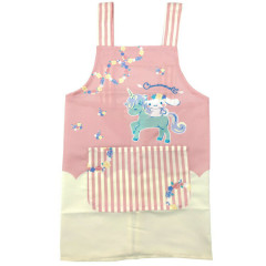 Japan Sanrio Children's Apron H130cm - Cinnamoroll / Unicorn Pink