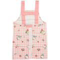 Japan Sanrio Children's Apron H130cm - Hello Kitty / Gingham Pink - 2