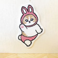 Japan Mofusand Soft Fluffy Die-Cut Carpet Mat - Cat / Rabbit Nyan Baby - 4