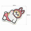 Japan Mofusand Soft Fluffy Die-Cut Carpet Mat - Cat / Rabbit Nyan Baby - 7