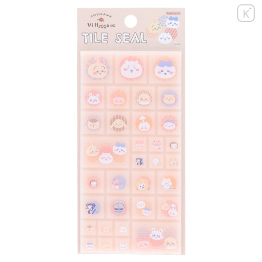 Japan Chiikawa Tile Sticker - Characters / Light Orange - 1