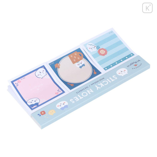 Japan Chiikawa Sticky Notes - Chiikawa & Hachiware / Blue - 3