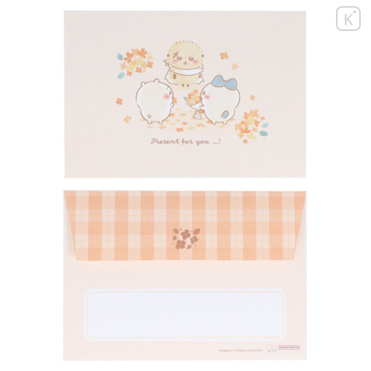 Japan Chiikawa Mini Letter Set - Orange / Autumn - 3