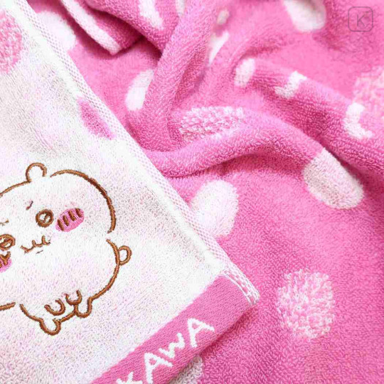 Japan Chiikawa Jacquard Face Towel - Grump / Pink - 2