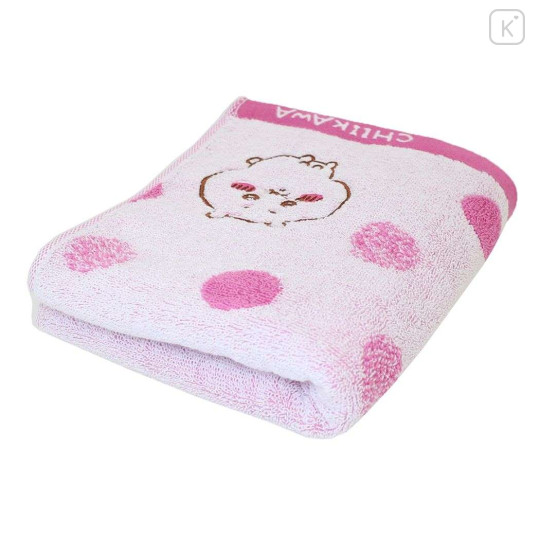 Japan Chiikawa Jacquard Face Towel - Grump / Pink - 3