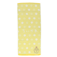 Japan Chiikawa Jacquard Face Towel - Rabbit / Grumpy Yellow