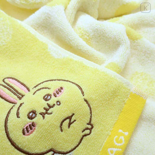 Japan Chiikawa Jacquard Face Towel - Rabbit / Grumpy Yellow - 2