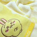 Japan Chiikawa Jacquard Face Towel - Rabbit / Grumpy Yellow - 2