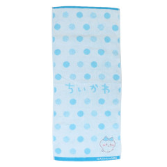 Japan Chiikawa Jacquard Face Towel - Hachiwre / Grumpy Blue