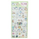 Japan Chiikawa Clear Seal Sticker - Friends / Hang Out Light Green