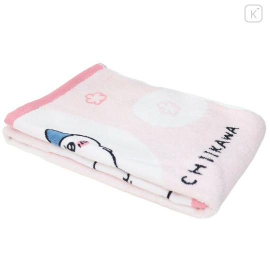 Japan Chiikawa Face Towel - Chiikawa & Hachiware & Rabbit / Happy Light Pink - 3