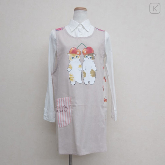 Japan Mofusand Apron - Fruit Cat / Cherry Nyan - 1