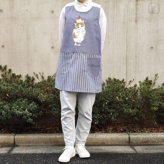 Japan Mofusand Apron - Cat / Parfait Nyan Navy - 7