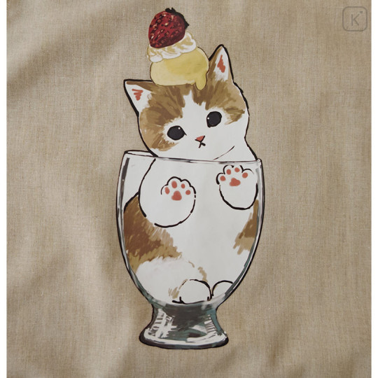 Japan Mofusand Apron - Cat / Parfait Nyan Gray - 8