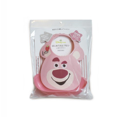 Japan Disney Baby Apron Plastic Bib - Lotso