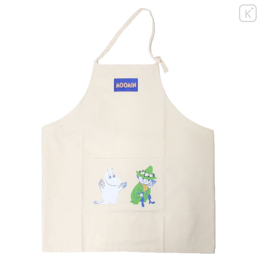 Japan Moomin Apron - Moomintroll & Snufkin / Shell - 1