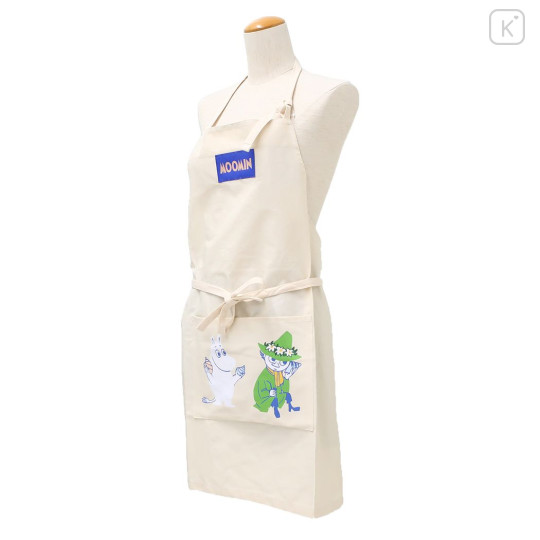 Japan Moomin Apron - Moomintroll & Snufkin / Shell - 3