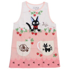 Japan Ghibli Apron - Kiki's Delivery Service / Jiji Strawberry Pink