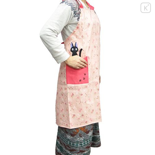 Japan Ghibli Apron - Kiki's Delivery Service / Jiji Flower Pink - 2