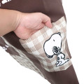 Japan Peanuts Apron - Snoopy : Gingham Brown - 3