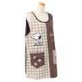 Japan Peanuts Apron - Snoopy : Gingham Brown - 6