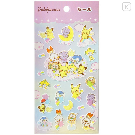 Japan Pokemon Sticker - Pokepeace / Starry Night - 1