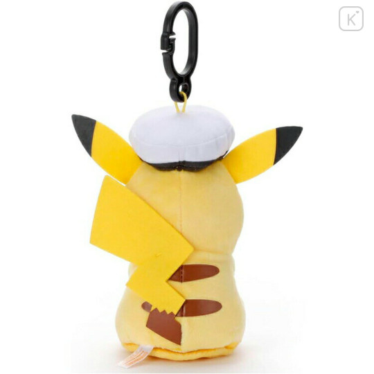 Japan Pokemon Talking Mascot Holder Plush Toy - Captain Pikachu - 3