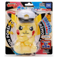 Japan Pokemon Talking Mascot Holder Plush Toy - Captain Pikachu - 4