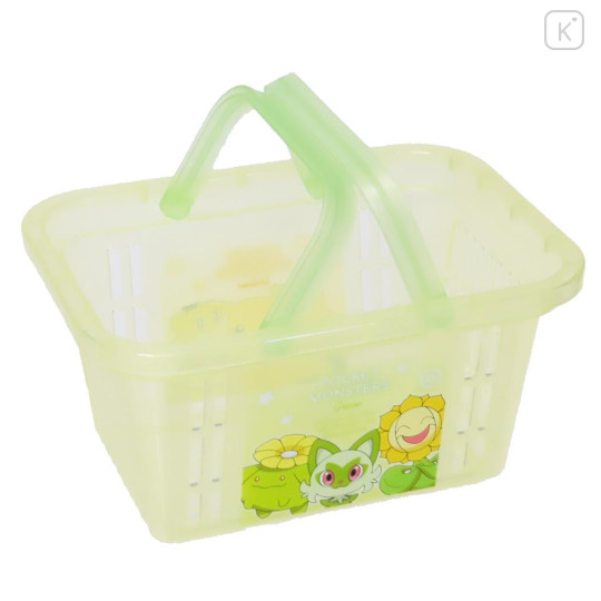 Japan Pokemon Mini Basket - Fidough & Pikachu & Sprigatito / Green - 2