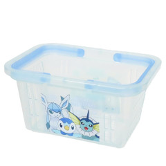 Japan Pokemon Mini Basket - Eevee & Piplup & Quaxly / Blue