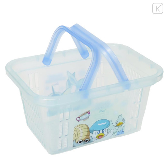 Japan Pokemon Mini Basket - Eevee & Piplup & Quaxly / Blue - 2