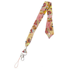 Japan Pokemon Neck Strap - Charmander & Fuecoco & Pawmi / Gradient Pink & Orange