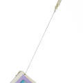 Japan Pokemon Pass Case Card Holder & Coin Case & Reel - Pokepeace Starry Night Purple - 3
