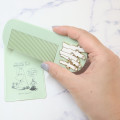 Japan Moomin Flat Comb - Hattifatteners / Green Gold - 2