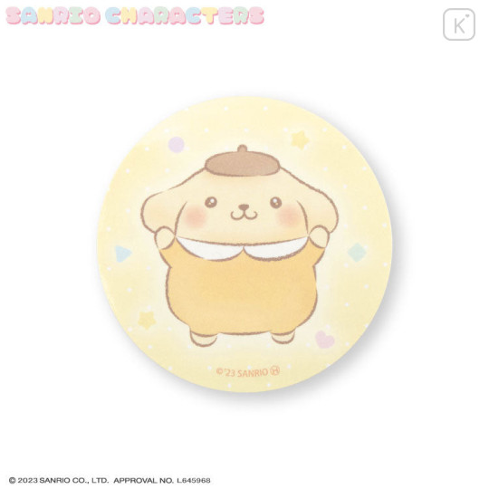 Japan Sanrio Big Sticker - Pompompurin / Toddler Look Up For Hug - 1