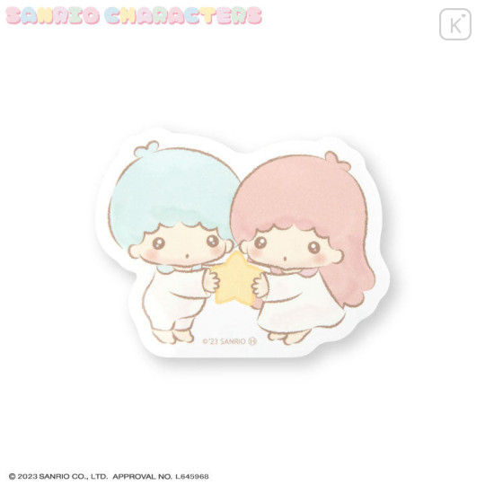 Japan Sanrio Big Sticker - Little Twin Stars / Toddler Look Up For Hug - 1