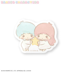 Japan Sanrio Big Sticker - Little Twin Stars / Toddler Look Up For Hug