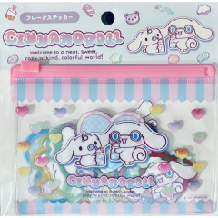 Japan Sanrio Flake Sticker with Slider Case - Cinnamoroll : Colorful Gummy