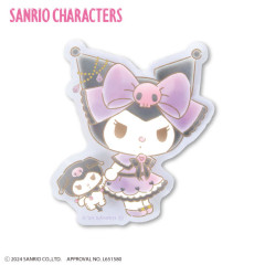 Japan Sanrio Vinyl Sticker - Kuromi / Lady & Doll